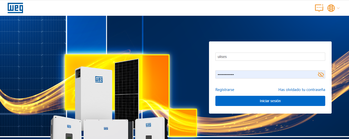 Plataforma de Monitoreo WEG Solar